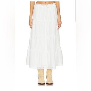 Angela Maxi Skirt Size L Flowy Boho Summer Festival Casual